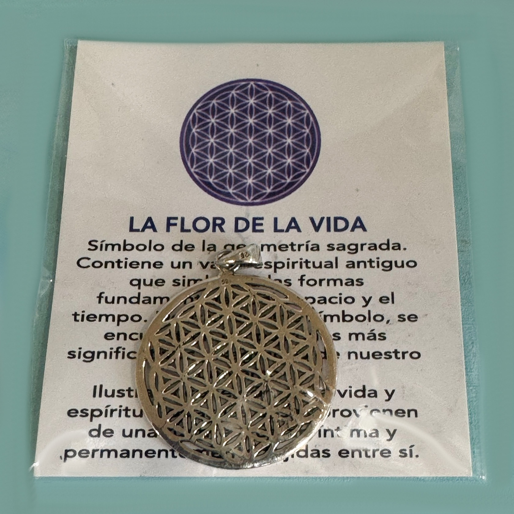 Colgante Flor de la Vida. Plata