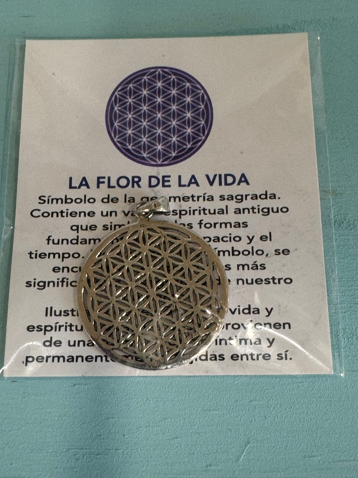 Colgante Flor de la Vida. Plata