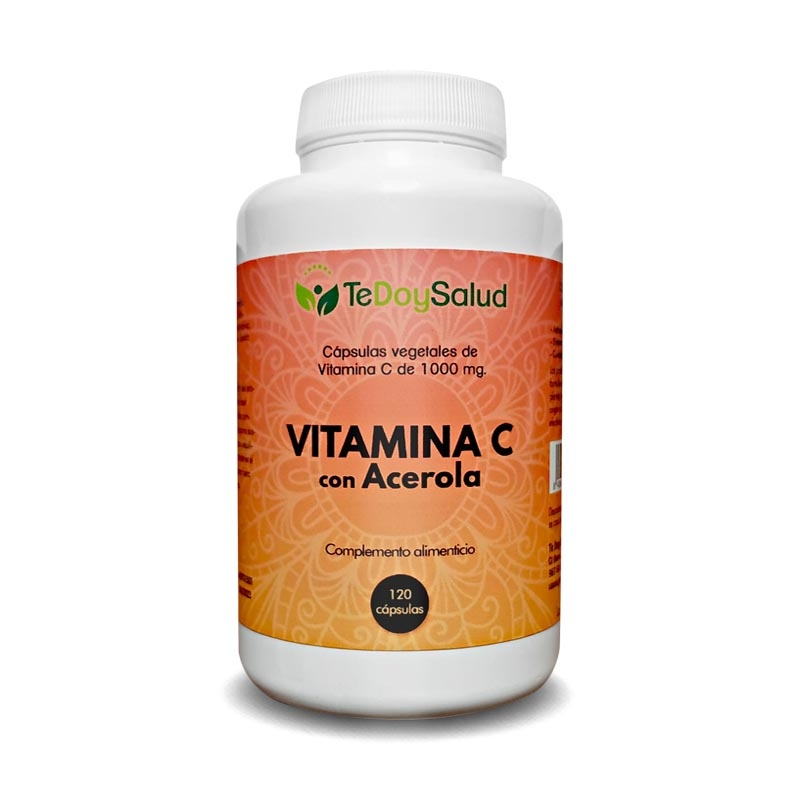 Vitamina C Con Acerola - 120 Caps./1000Mg Tedoysalud - Antioxidante / Sistema Inmunológico
