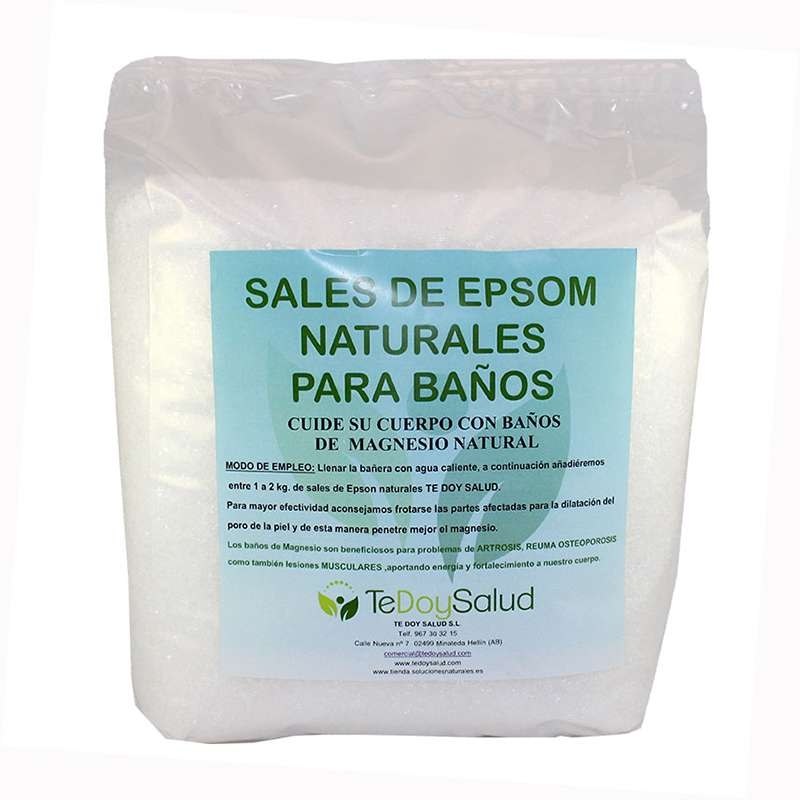 Sales Epsom (Magnesio) Naturales Para Baño 4Kg.