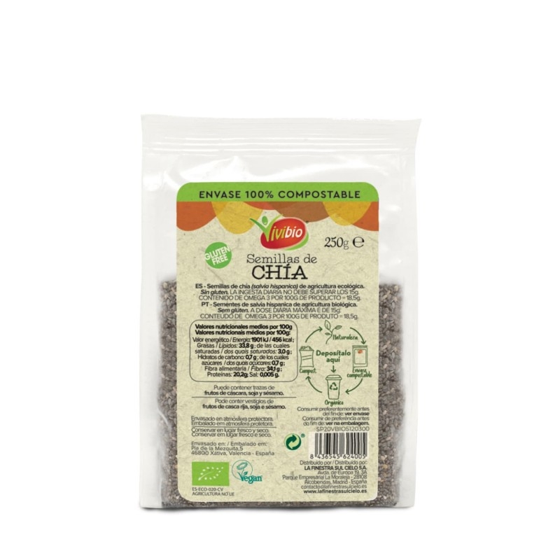 Semillas de Chia Bio 250Grs. Vivibio